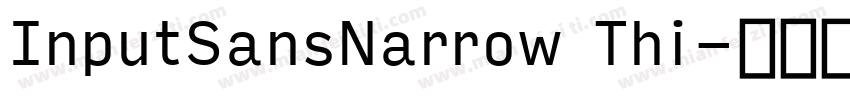 InputSansNarrow Thi字体转换